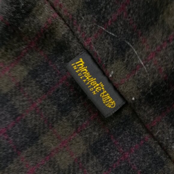 Vintage LL Bean Jacket Chore Barn Wool Cashmere Flannel Blanket Lined Mens Large - Picture 7 of 10